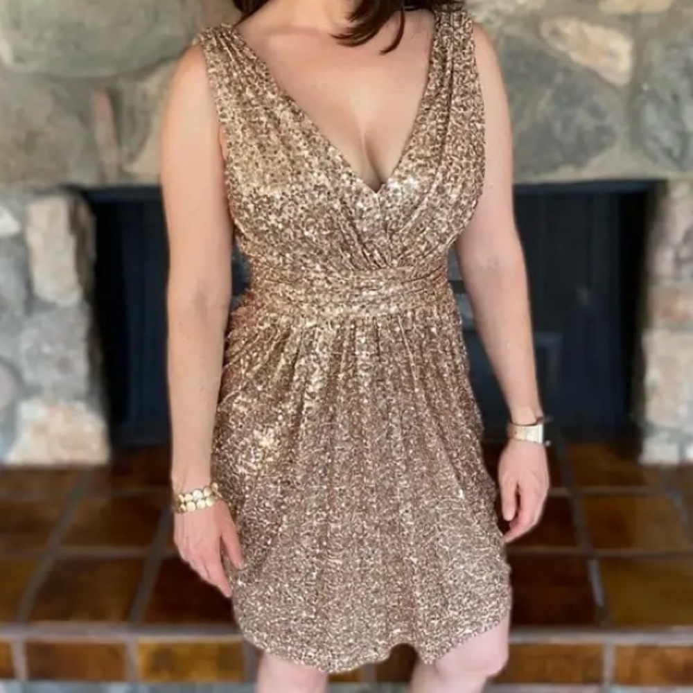 Badgley Mischka | Sequin Mini Dress
